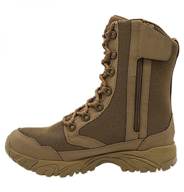 Zip up hunting boots 8" brown inner side with zipper altai Gear