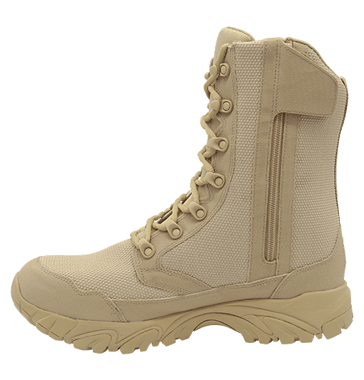 Zip up combat boots 8" tan inner side with zipper altai Gear