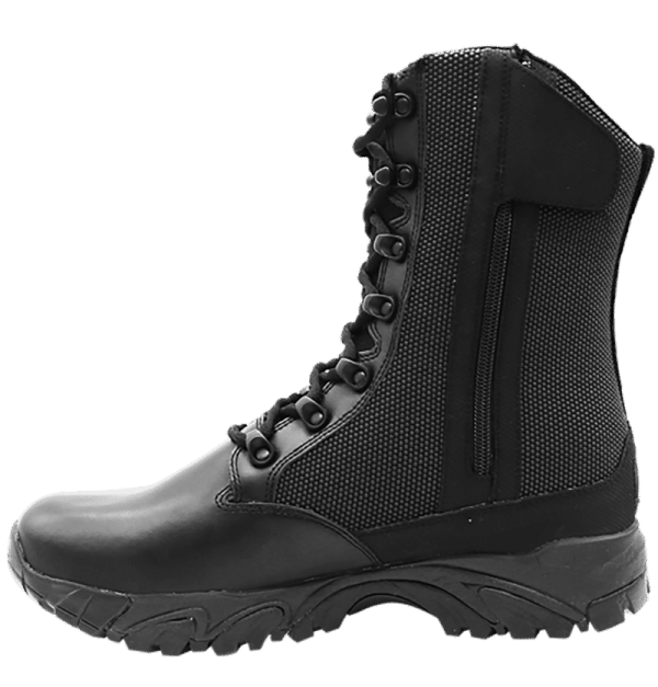 Side Zip black tactical boots 8" inner leather side with zipper altai Gear