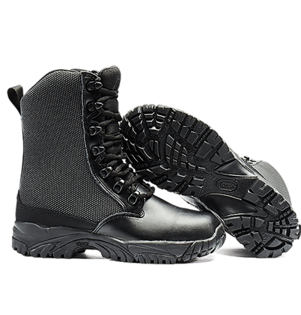 Leather Tactical Boots bottom sole and side view Altai gear