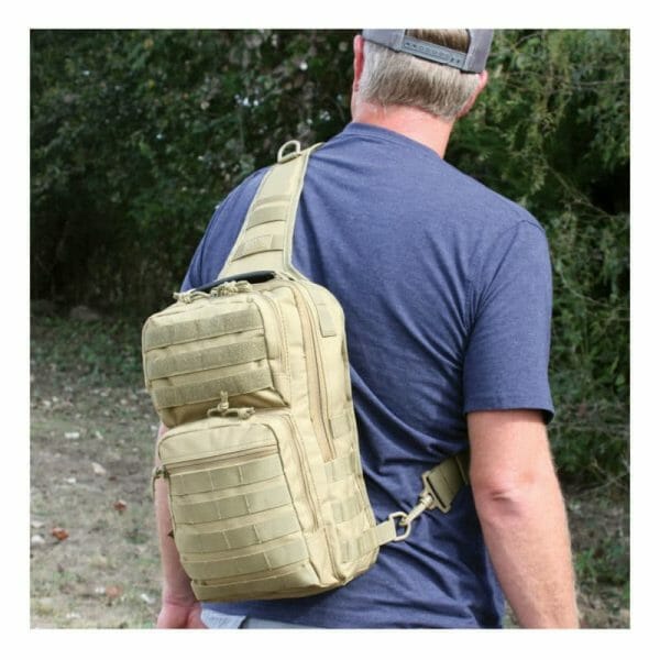 Rover sling pack man wearing