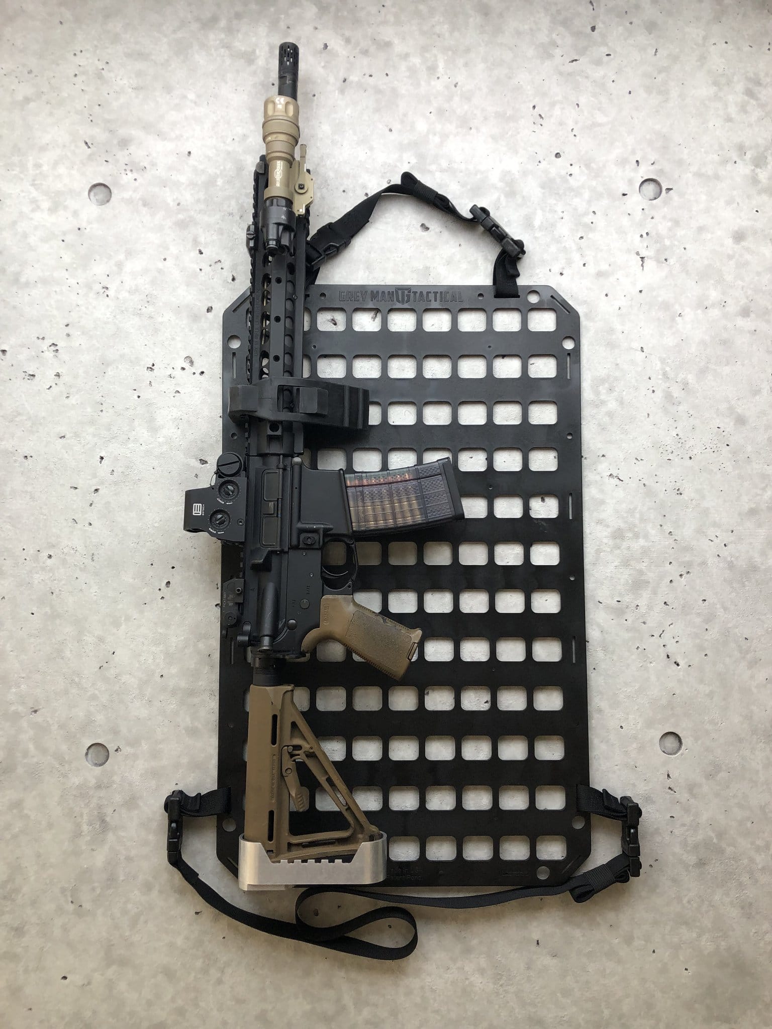 Vehicle Rifle Rack Buttstock Cup Kit + Rubber Clamp + 15.25 X 25 RMP