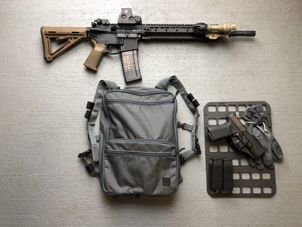 10 x 14 inches rmp molle panel for backpack pistol and mag edc