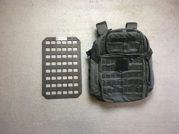 10.75 x 17 rmp molle panel insert for bags next to bag