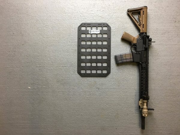 9.25 x 15 inches molle panel for backpacks next to ar 15 for molle pouches