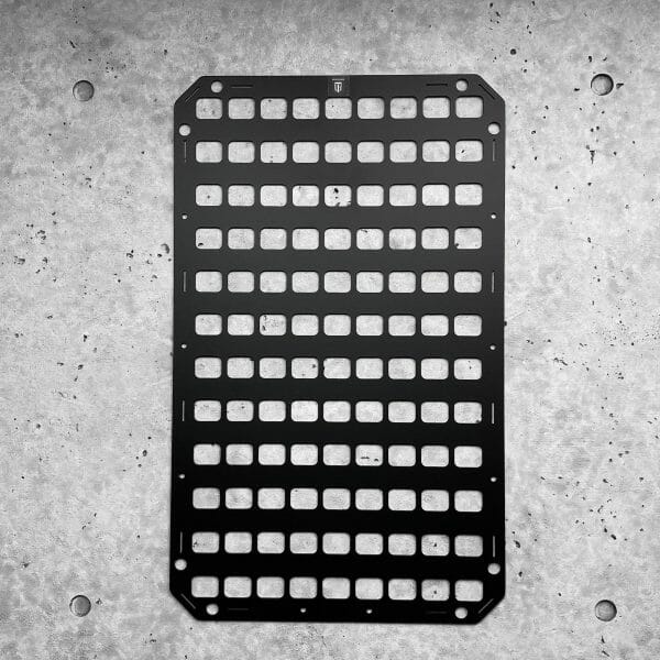 Aluminum Black Molle panel 15.25 x 25 rmpx