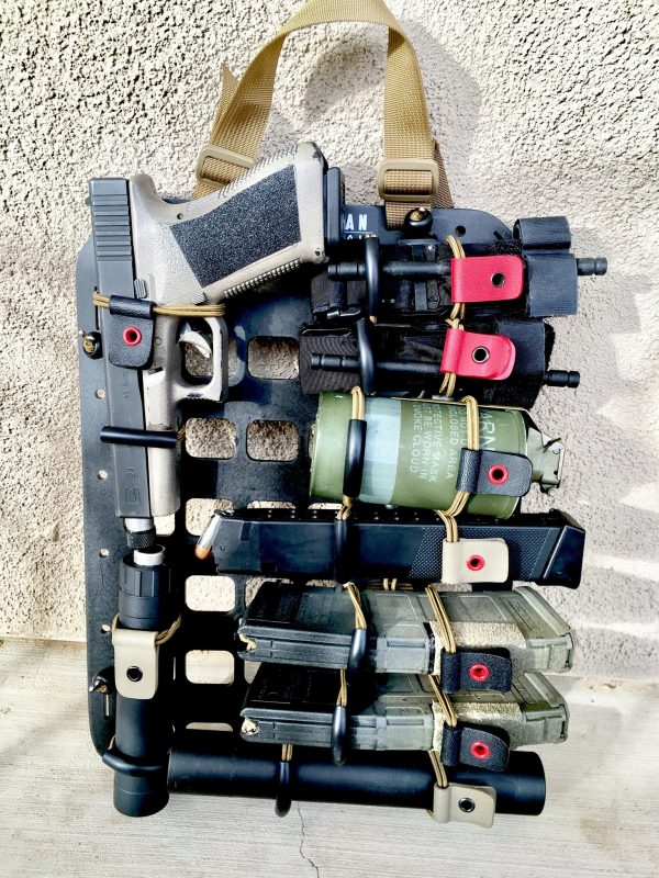 STRAP TQ Carrier with smoke grenades